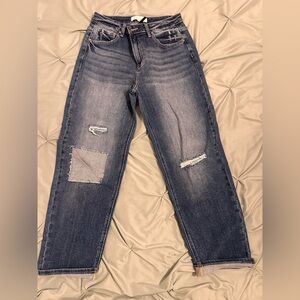 Casual Blue Boyfriend Jeans